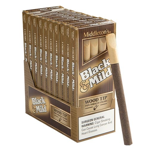 Wood Tip Original Black & Mild Cigars | Machine Made Cigars ...