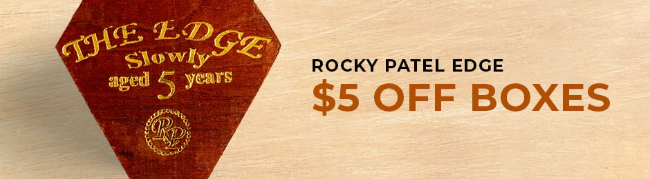 $5 Off Rocky Patel Edge Boxes