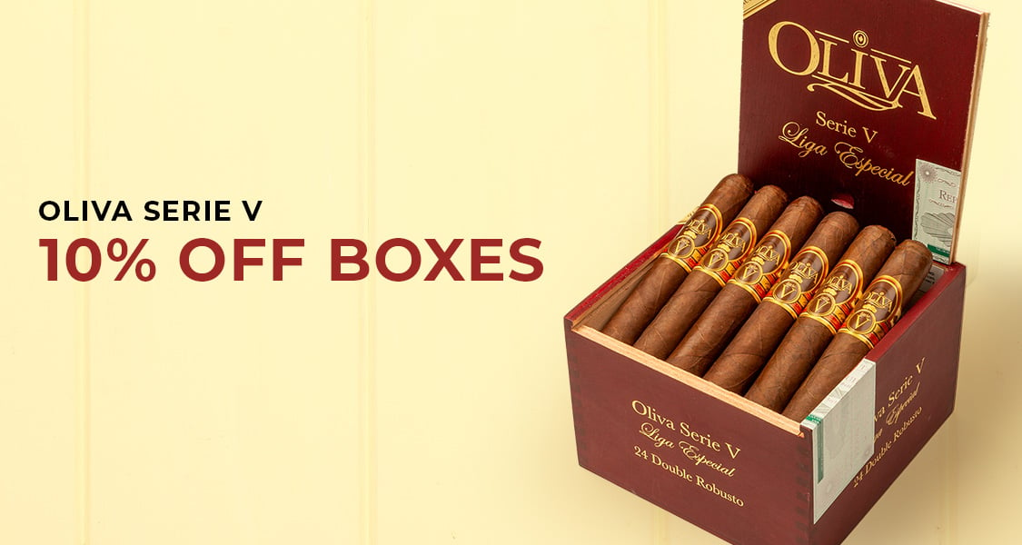 10% Off Oliva Serie V Boxes