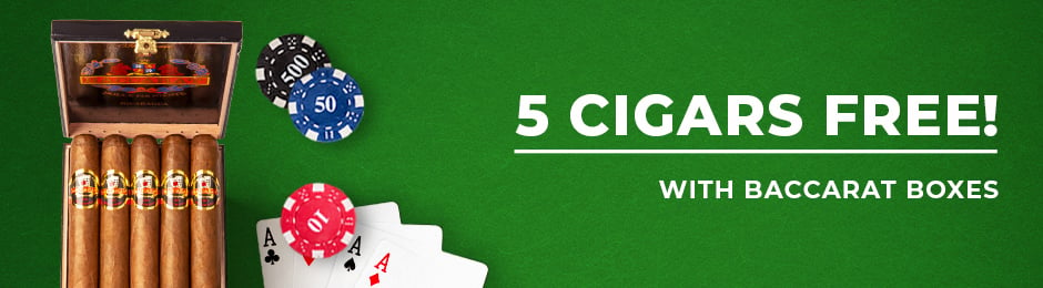 5 Free Baccarat Cigars